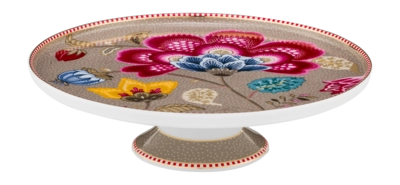 Pip Studio Blooming Tales Fantasy Taartplateau Khaki Home Mini Cake Tray 21 cm