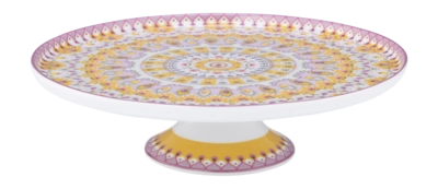 Pip Studio Lily & Lotus Taartplateau Moon Delight Yellow Home Mini 21 cm