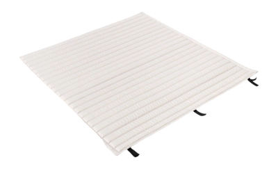 HAY Palissade Quilted Kussen voor 2,5-zits Tuinbank - Crème Wit