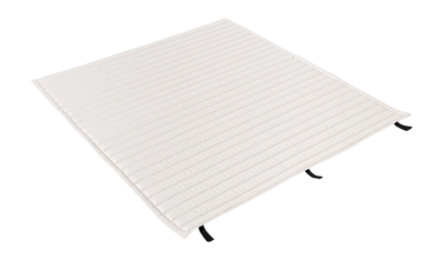 HAY Palissade Quilted Kussen voor Lounge 2,5-zitsbank Low - Crème Wit