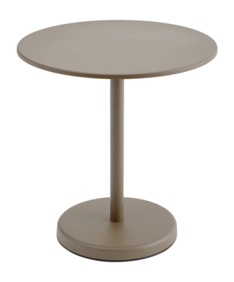 Muuto Linear Steel Tuintafel Taupe Round 70 x 70 x 73 cm