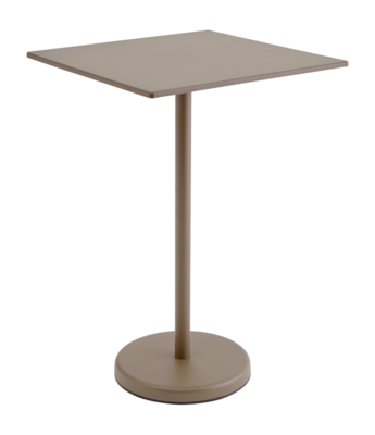 Muuto Linear Steel Tuintafel Taupe 70 x 70 x 105 cm