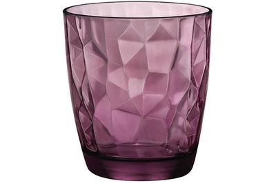 Bormioli Rocco Waterglazen Diamond - Paars - 390 ml - 6 stuks