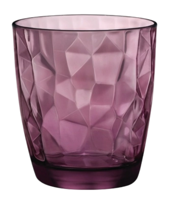 Bormioli Rocco Waterglazen Diamond - Paars - 300 ml - 6 stuks