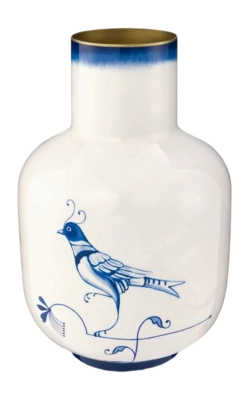 Pip Studio Pip & The Blue Bird Vaas Blue Metal 30 cm
