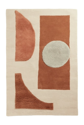 Ferm Living Bloco Vloerkleed 120 x 80 cm - Blush / Off-White