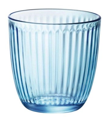 Bormioli Rocco Drinkglazen - 6x - blauw - tumbler glas - 290 ml