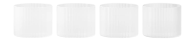 Ferm Living Ripple Waterglazen 4 st. - 200 ml - Frosted
